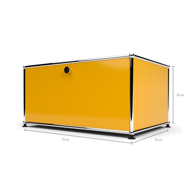 Druckercontainer 75 1x1 mit 1 Tr, Goldgelb