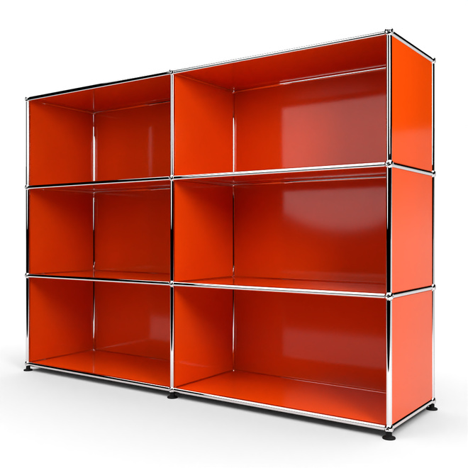 Highboard 3x2 offen, Orange