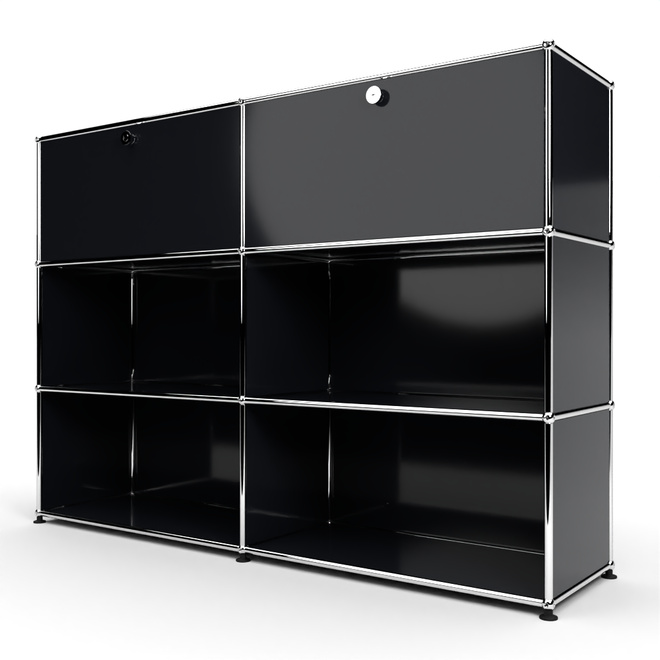 Highboard 3x2 mit 2 Klapptren oben