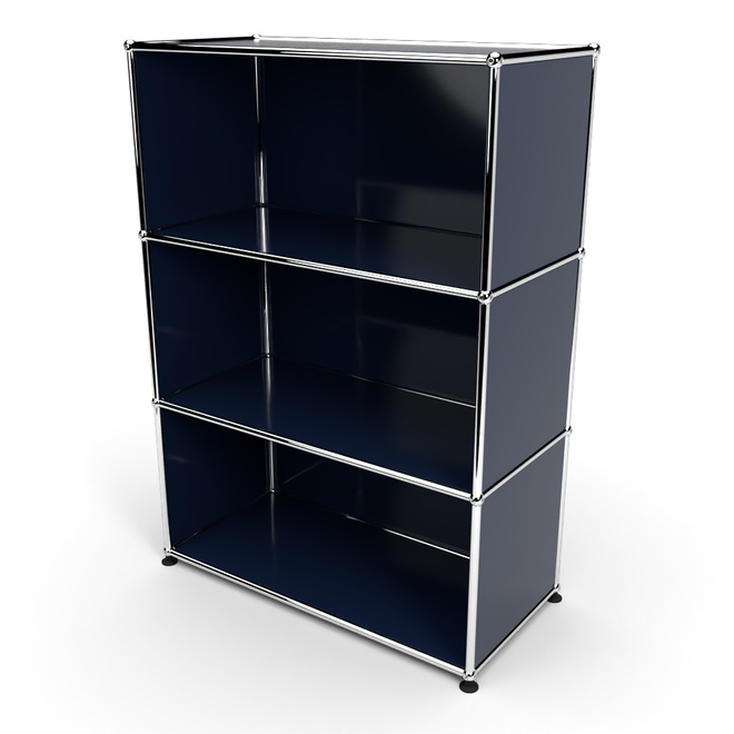 Highboard 3x1 offen, Stahlblau