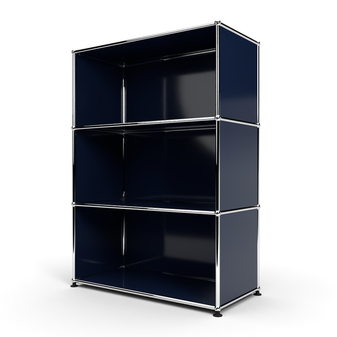 Highboard 3x1 offen, Stahlblau