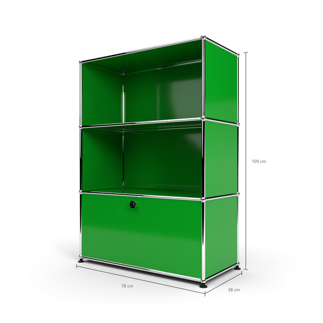 Highboard 3x1 mit 1 Tr unten, Grn