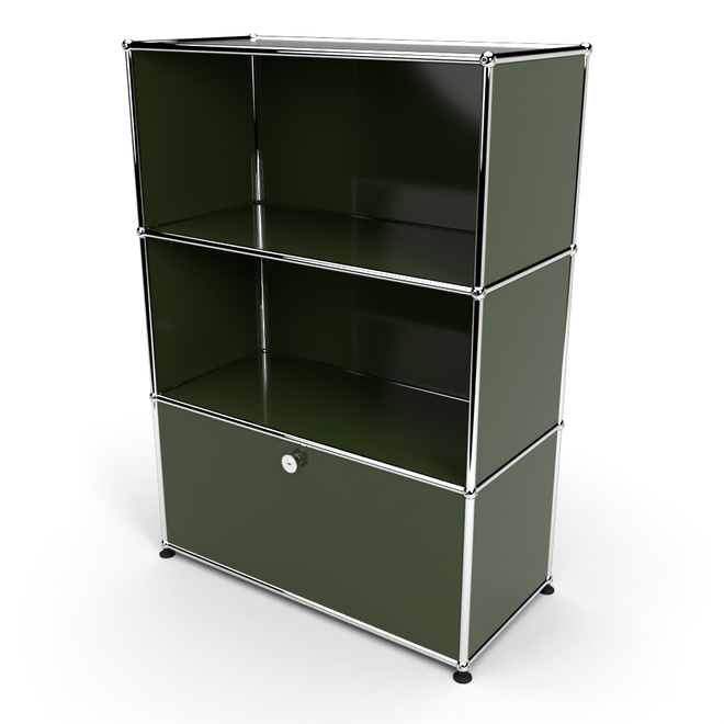 Highboard 3x1 mit 1 Tr unten, Olivgrn