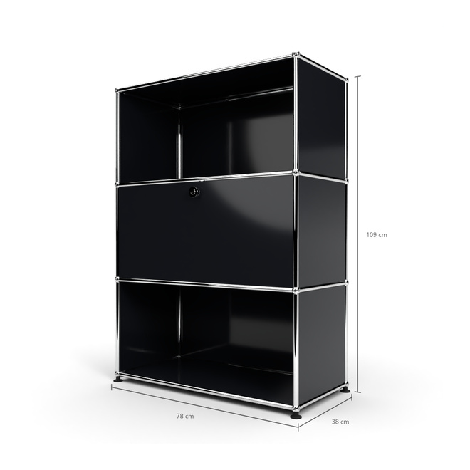 Highboard 3x1 mit 1 Tr Mitte