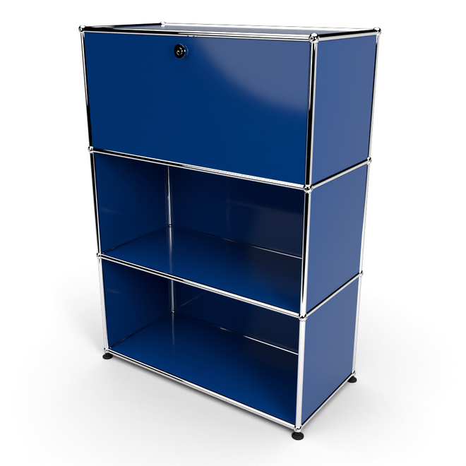 Highboard 3x1mit 1 Klapptren oben, Enzianblau