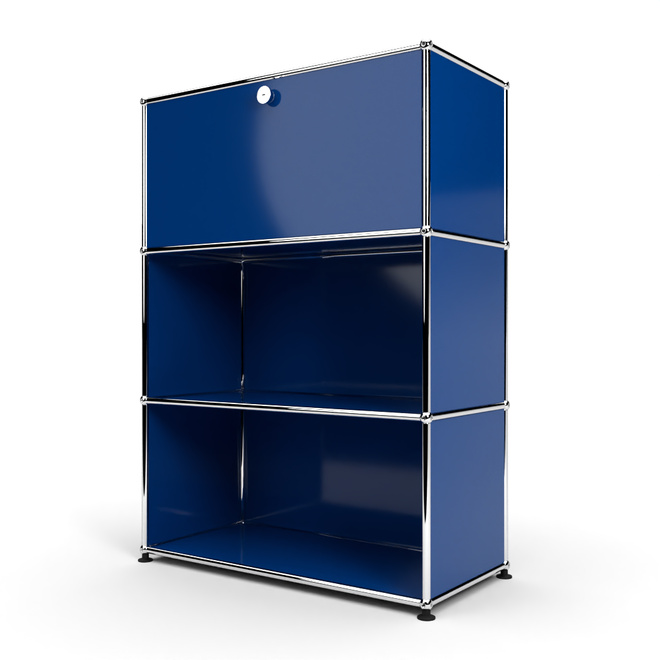 Highboard 3x1mit 1 Klapptren oben, Enzianblau