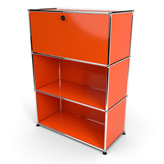 Highboard 3x1mit 1 Klapptren oben, Orange