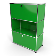 Highboard 3x1 mit 2 Klapptren oben und unten, Grn