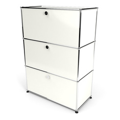 Highboard 3x1 mit 3 Klapptren, Weiss