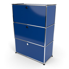 Highboard 3x1 mit 3 Klapptren, Enzianblau