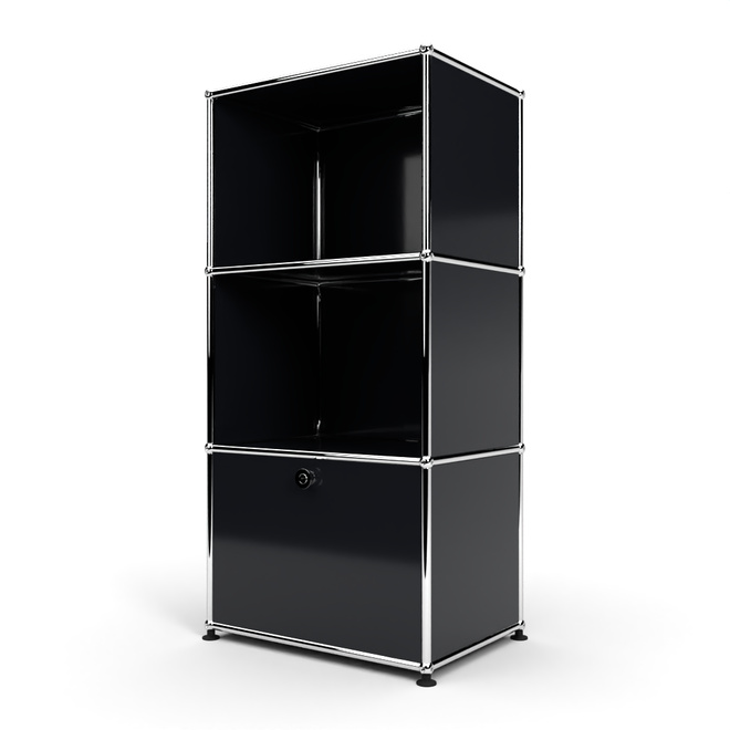 Highboard 50 3x1 mit 1 Tr, Graphitschwarz