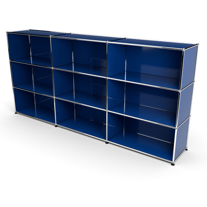 Highboard 3x3 offen, Enzianblau