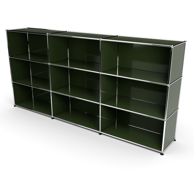 Highboard 3x3 offen, Olivgrn