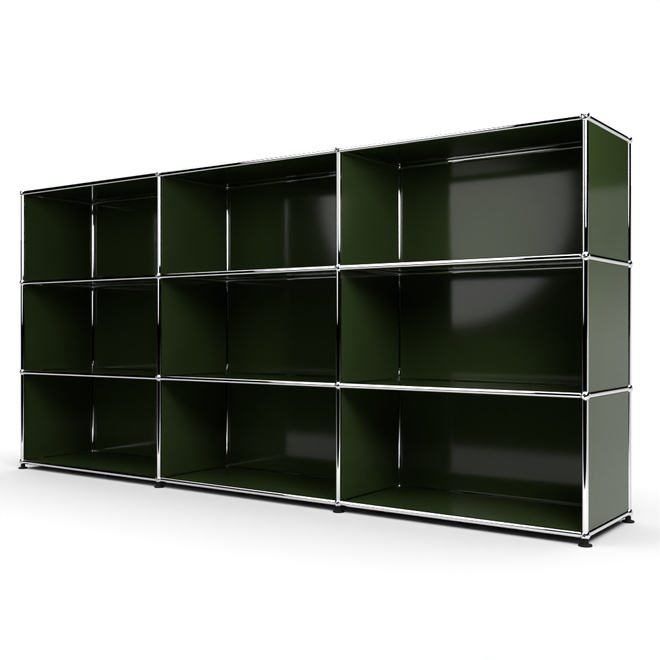 Highboard 3x3 offen, Olivgrn