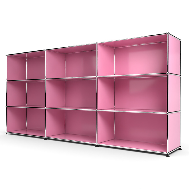 Highboard 3x3 offen, Rosa