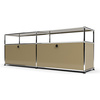 TV-Board 1x2 mit 2 Klapptüren, mit Ablage, Beige