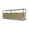 TV-Board 1x2 mit 2 Klapptüren, mit Ablage, Beige