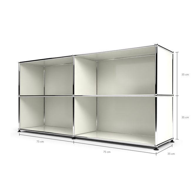 Sideboard 2x2 offen, Weiss