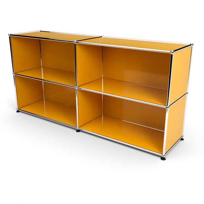 Sideboard 2x2 offen, Goldgelb