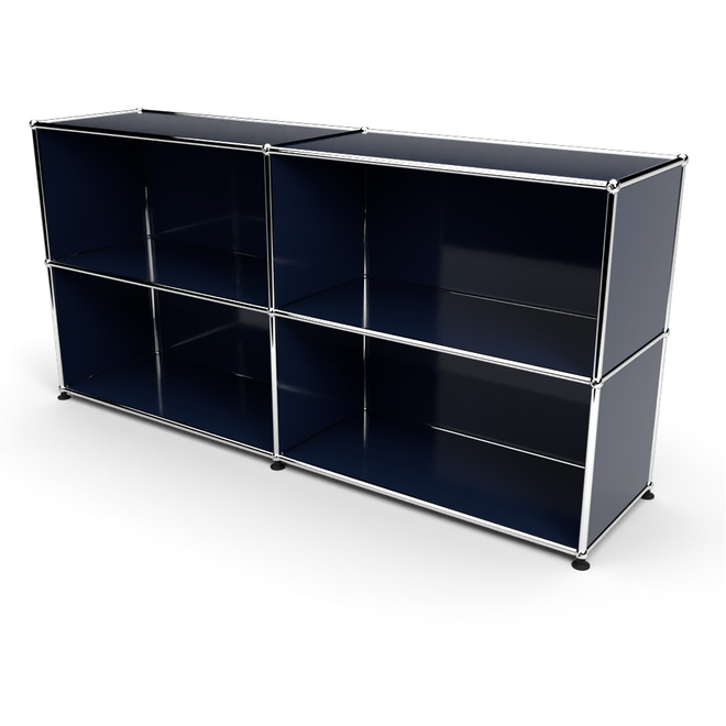 Sideboard 2x2 offen, Stahlblau