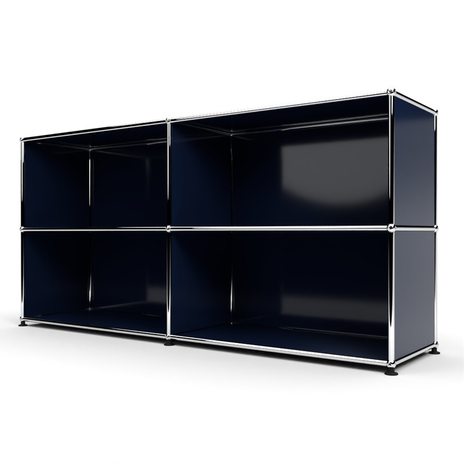 Sideboard 2x2 offen, Stahlblau