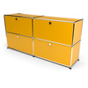 Sideboard 2x2 mit 4 Klapptüren, Goldgelb