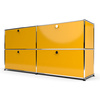 Sideboard 2x2 mit 4 Klapptüren, Goldgelb