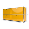 Sideboard 2x2 mit 4 Klapptüren, Goldgelb