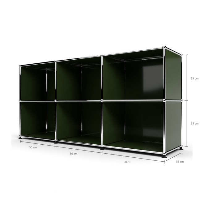 Sideboard 50 2x3 offen, Olivgrn