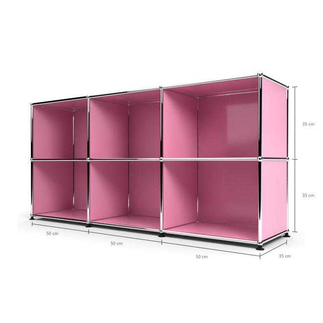 Sideboard 50 2x3 offen, Rosa