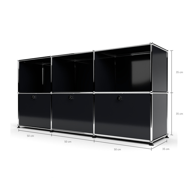 Sideboard 50 2x3 mit 3 Klapptren