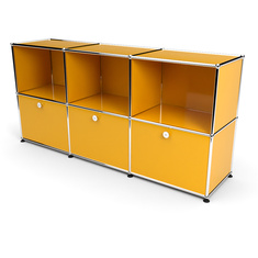 Sideboard 50 2x3 mit 3 Klapptren, Goldgelb