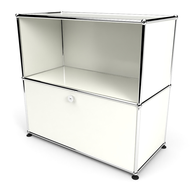 Sideboard 2x1 mit 1 Tr, Weiss