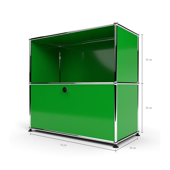 Sideboard 2x1 mit 1 Tr, Grn