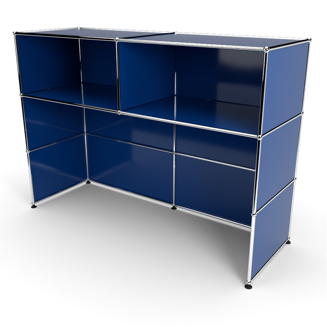 Theke 3x2 Tiefe 53 cm, Enzianblau