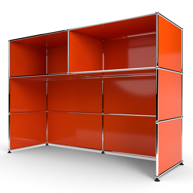 Theke 3x2 Tiefe 53 cm, Orange