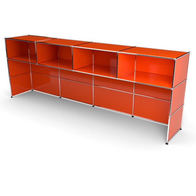 Theke 3x4 Tiefe 53 cm, Orange