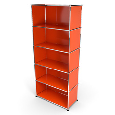 Wandregal 5x1 offen, Orange