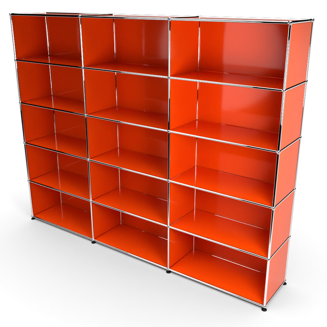 Wandregal 5x3 offen, Orange