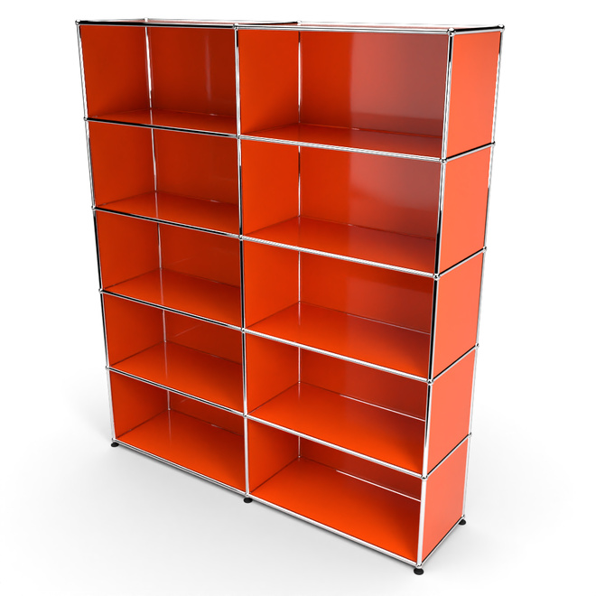 Wandregal 5x2 offen, Orange