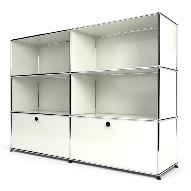 Highboard 3x2 mit 2 Schubladen unten, Weiss